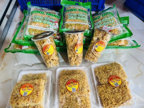 Xưởng sản xuất phôi cơm sấy và cơm cháy chà bông 