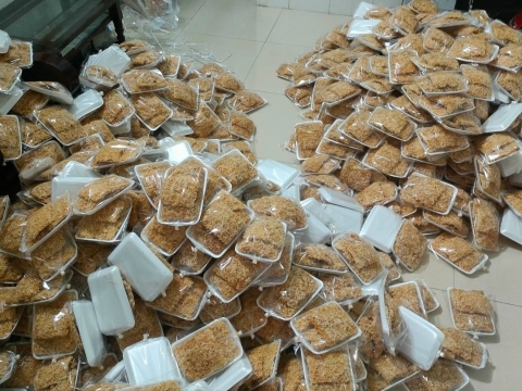 SẢN XUẤT CƠM CHÁY CHÀ BÔNG