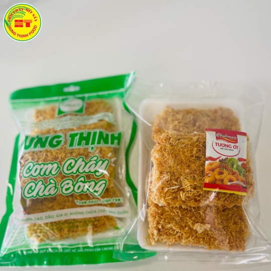 Sản phẩm cơm cháy chà bông Hưng thịnh của cty Hưng phát 