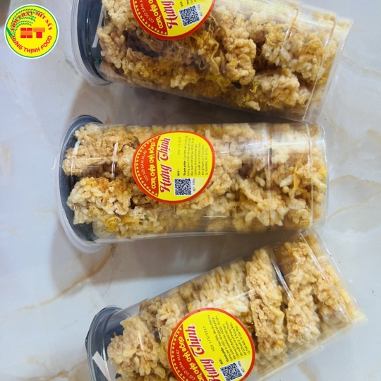 Sản phẩm cơm cháy chà bông Hưng thịnh của cty Hưng phát 