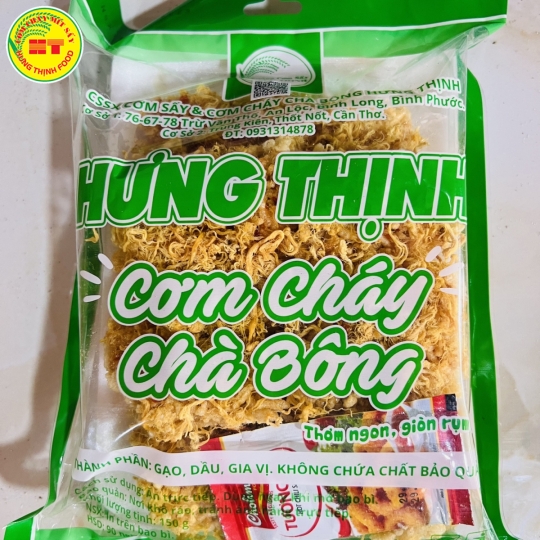 Sản phẩm cơm cháy chà bông Hưng thịnh của cty Hưng phát 